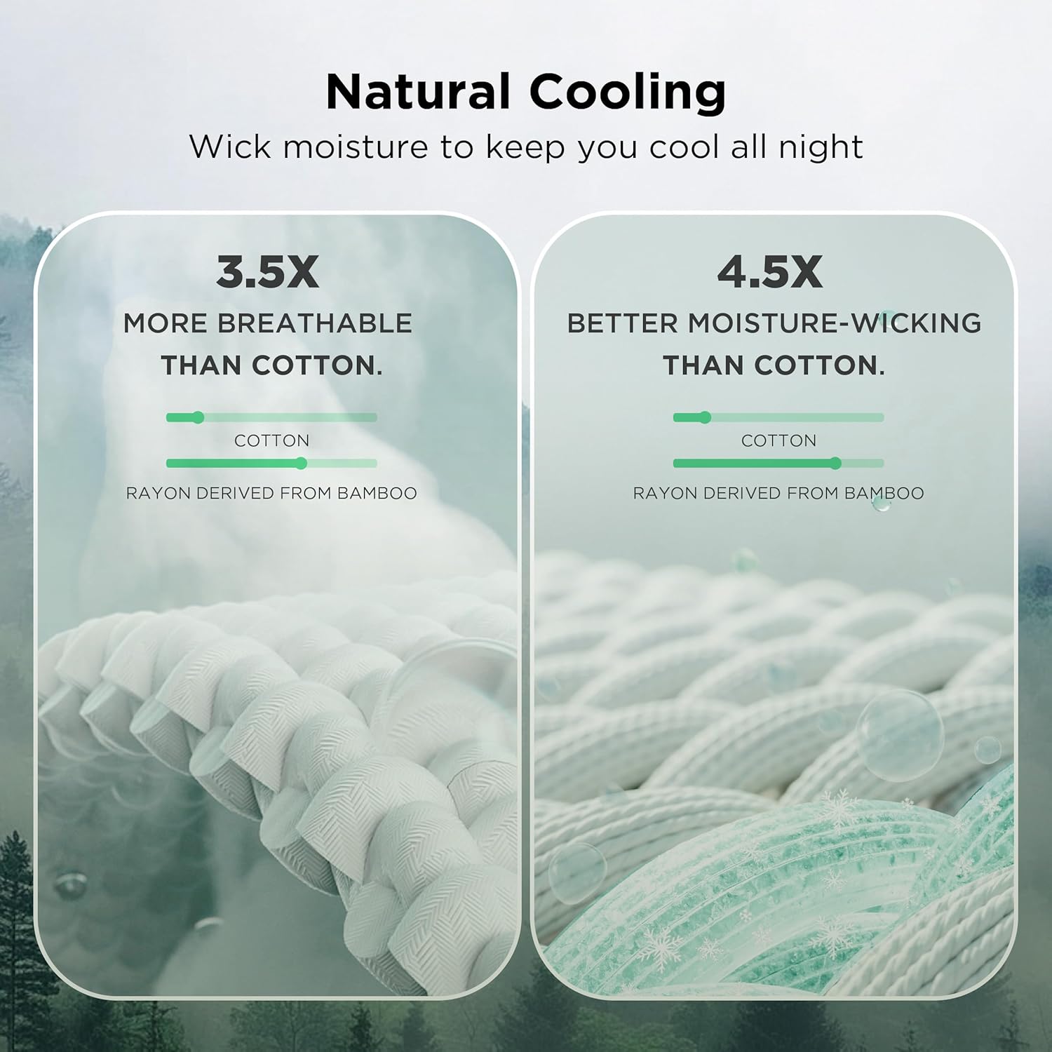 Bedsure Cooling Waffle Blanket for Hot Sleepers, Ivory, Queen, 90"x90"