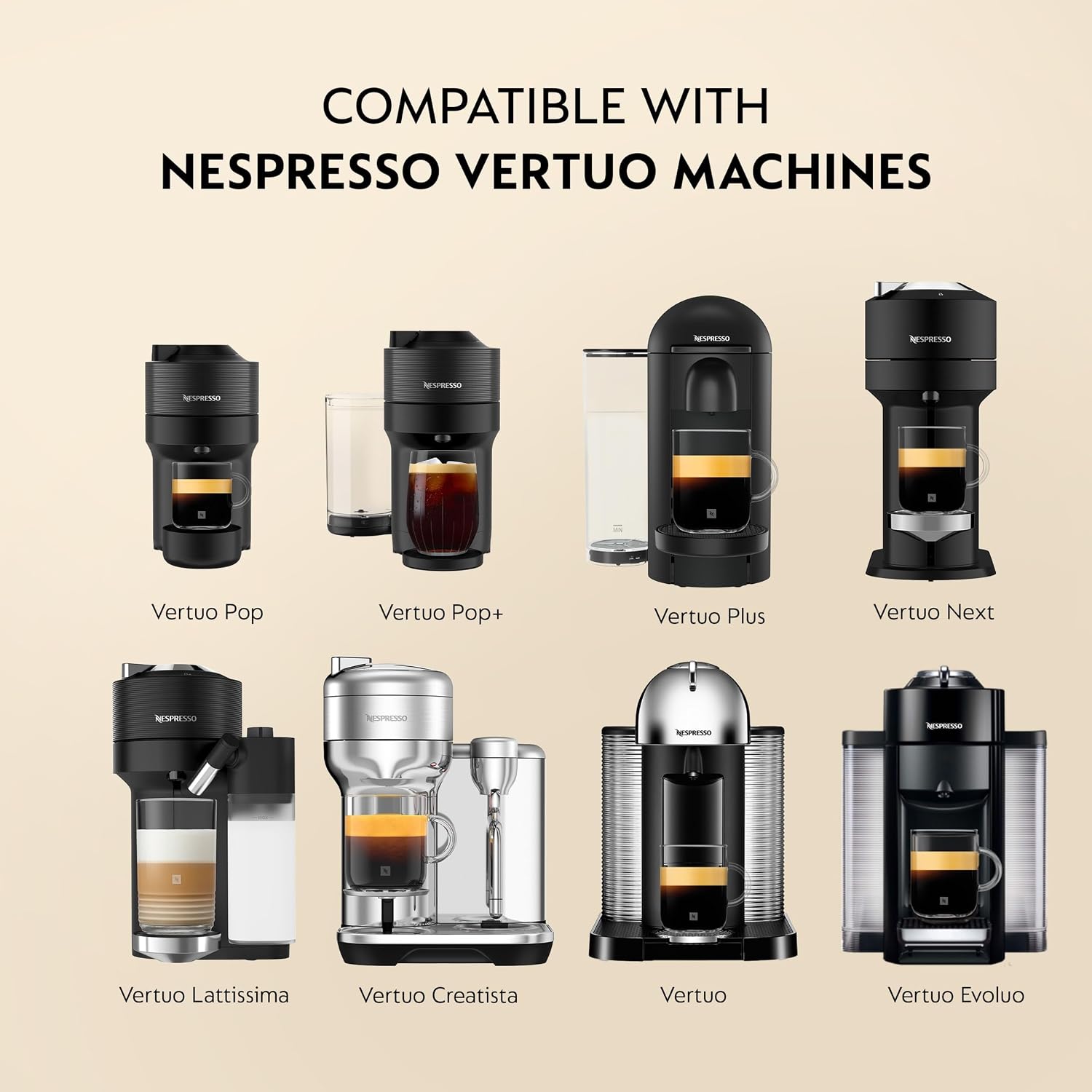 Nespresso Vertuo, Double Espresso Chiaro, 30-Count Espresso Coffee Pods | Capsules Medium Roast Pack of 1 Brews 2.7oz