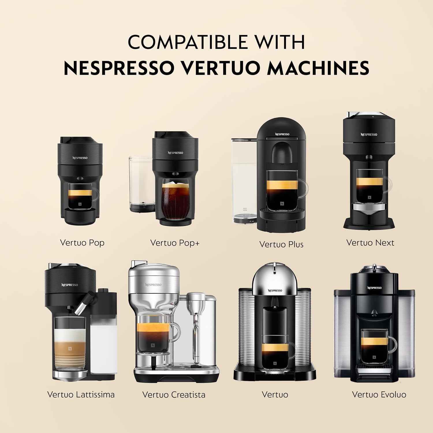 Nespresso Vertuo, Altissio, Medium Roast, 50-Count Espresso Coffee Pods | Capsules Pack of 1