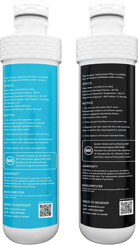 Avalon Genuine Replacement Filters for Avalon Bottleless Water Coolers, NSF Certified, Patented, 2 Count (Pack of 1)