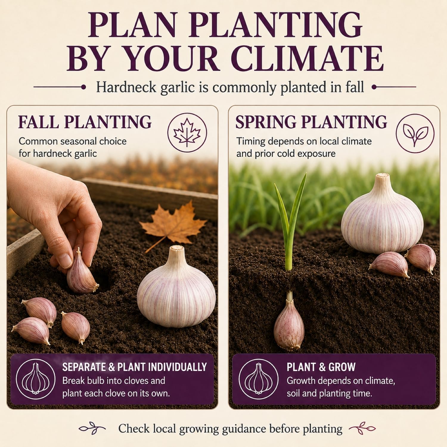 5 Pack Chesnok Red Garlic Bulbs for Planting Large Hardneck Garlic Cloves Garlic Seeds for Planting Cold Climate Ready Garlic Bulbs for Planting Home Garden Raised Beds Fall or Spring