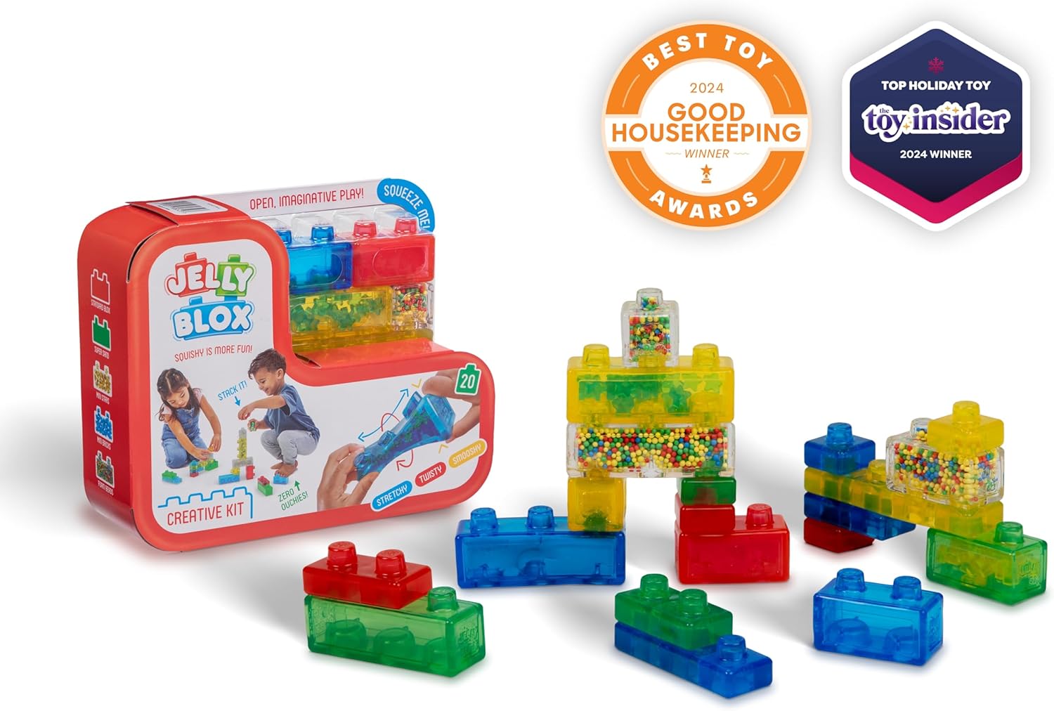 Jelly Blox Creative Kit | Includes 20 Blocks | Toddler & Preschool