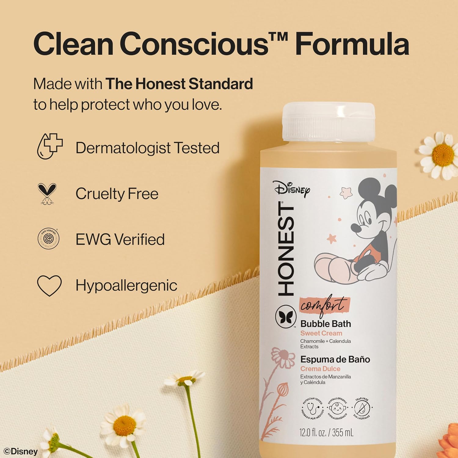 The Honest Company Bubble Bath, Disney’s Mickey Mouse Comfort Sweet Cream