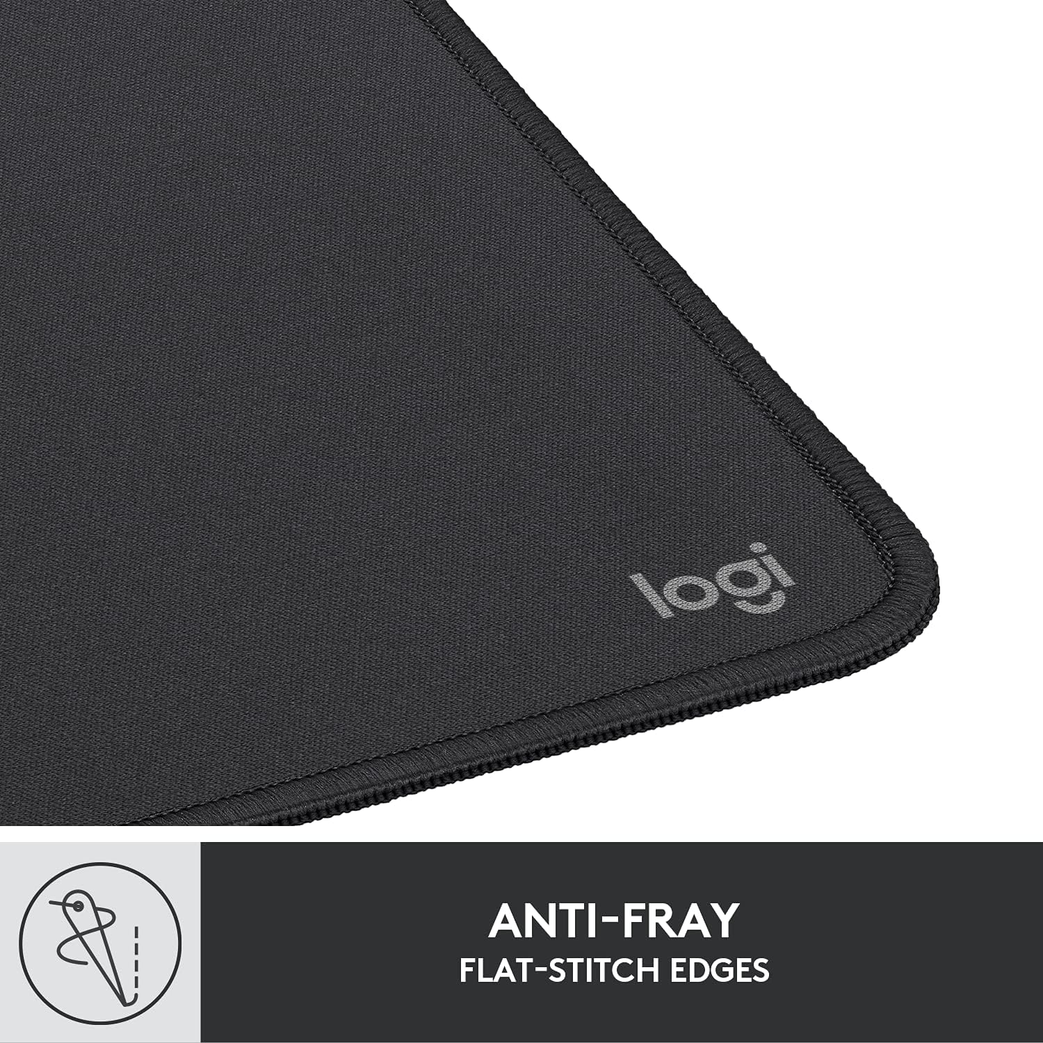 Logitech Studio Series Small Mouse Pad, Anti-Slip 9x8 Inches, Graphite