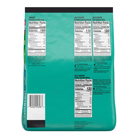 Hershey's Assorted Fruit Flavored Halloween Candy Bulk Pack, 40.69 oz