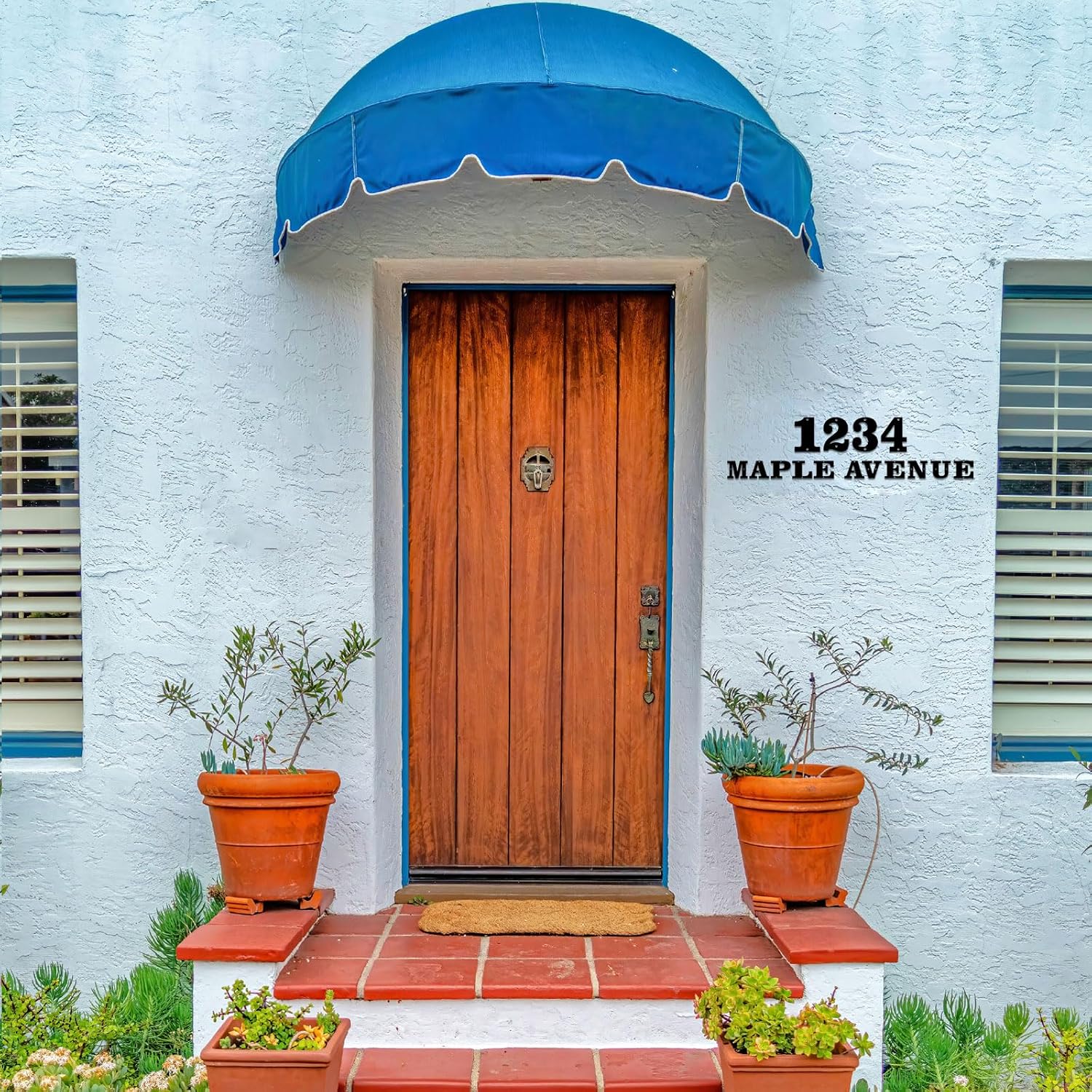 20 Inch Metal House Numbers, House Address Letters and Numbers for Outside Signs, Metal Letters Door Numbers Signage Street Address Plaque for Garden Door Mailbox Decor (Letter E)