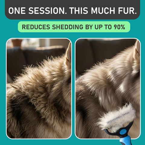 Maxpower Planet Dog Grooming Rake, Deshedding Undercoat Brush, Dogs & Cats