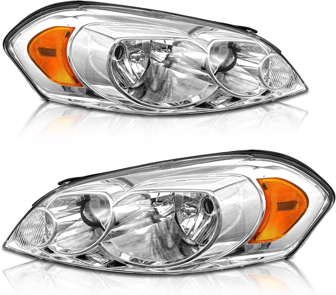 for 2006-2013 Chevy Impala Headlights Assembly Chrome Pair