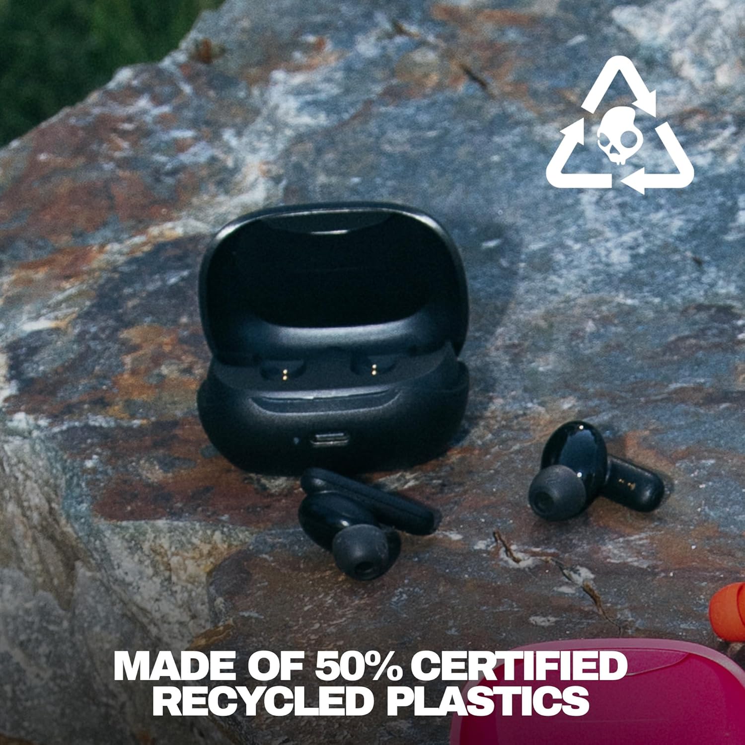 Skullcandy Smokin’ Buds Wireless Noise Isolating Earbuds - True Black
