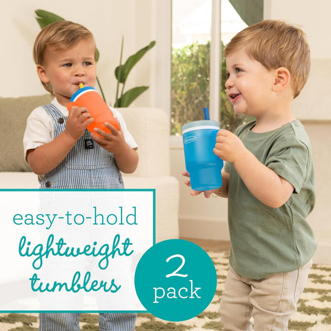 Infantino My 1st Tumbler Straw Cup, 10oz, High Tide & Citrus Splash
