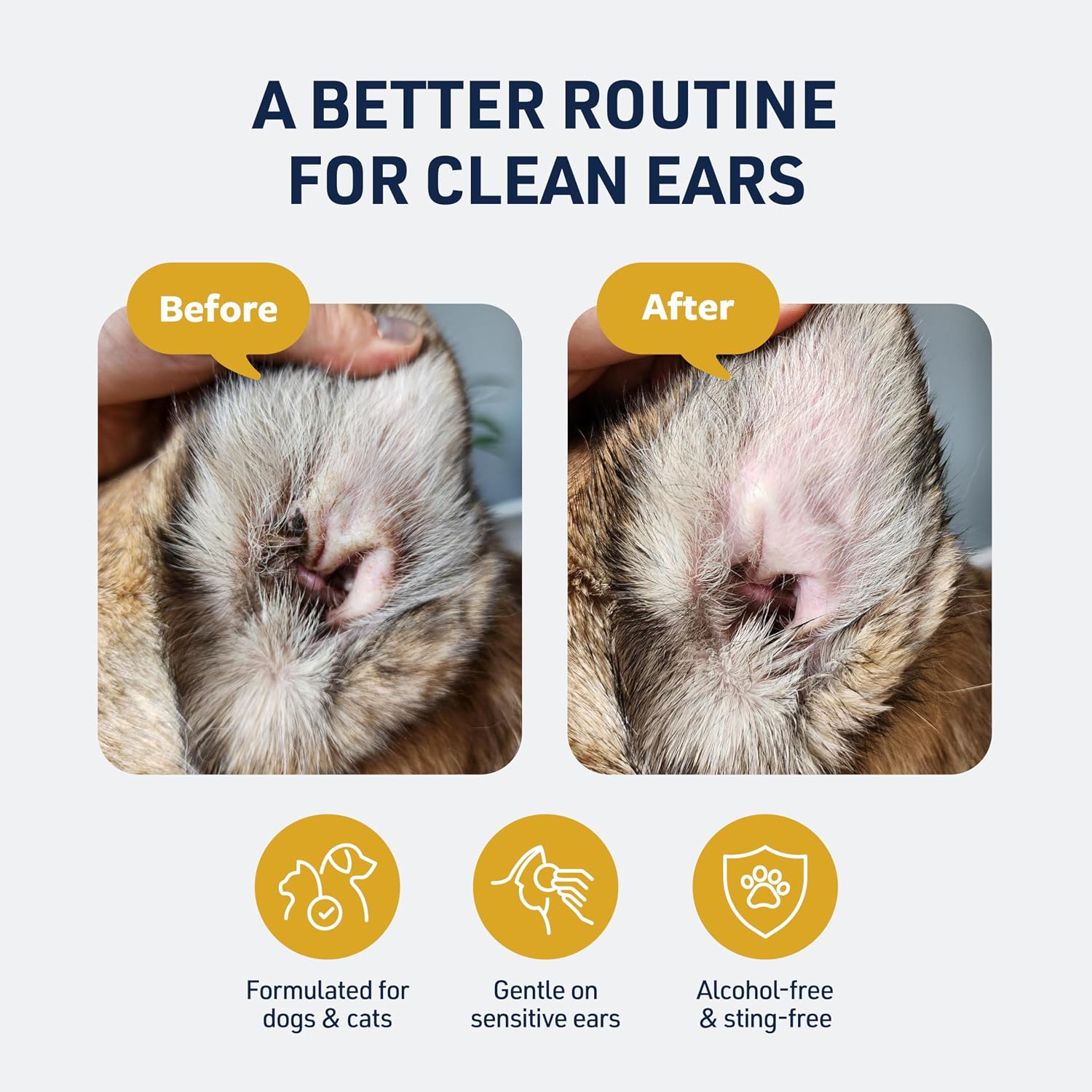 Veterinary Formula Clinical Care Ear Therapy Cleaner for Dogs & Cats, 4 oz