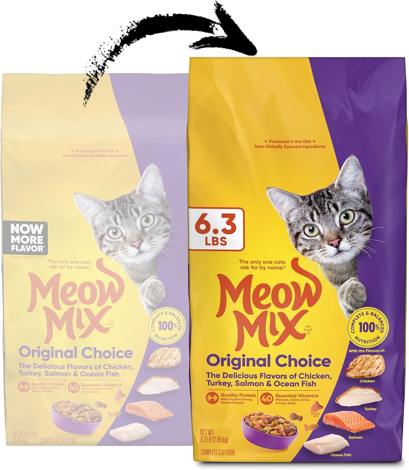 Meow Mix Original Choice Dry Cat Food, 6.3 Pound Bag