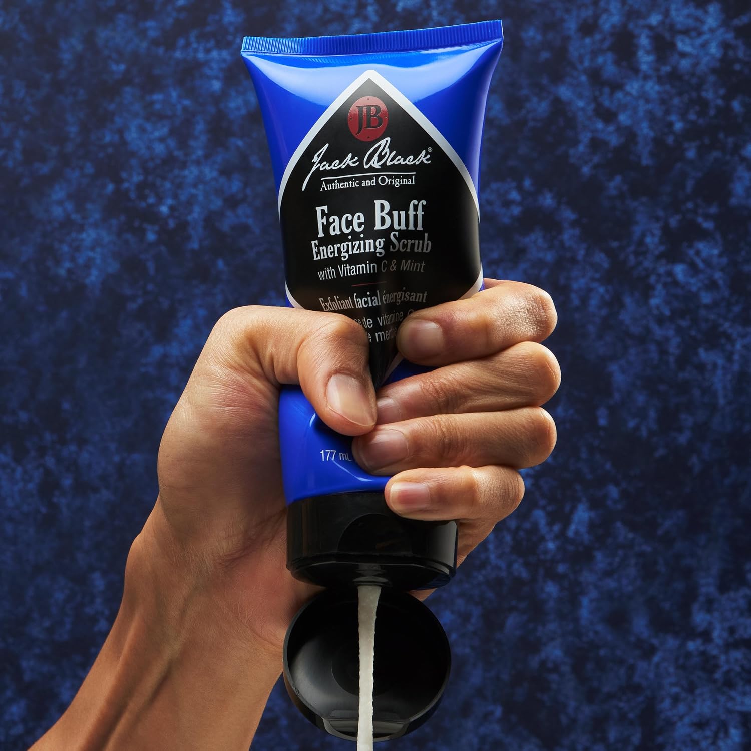 Jack Black Face Buff Energizing Scrub - Mens Pre Shave Cleanser & Scrub, Exfoliating Face Wash