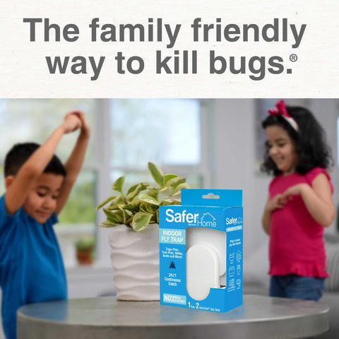 Safer Brand Home SH502-2SR 2 Indoor Plug-in Fly Traps for Flies, Fruit Flies, Moths, Gnats, and Other Flying Insects – 2 Traps + 2 Glue Cards