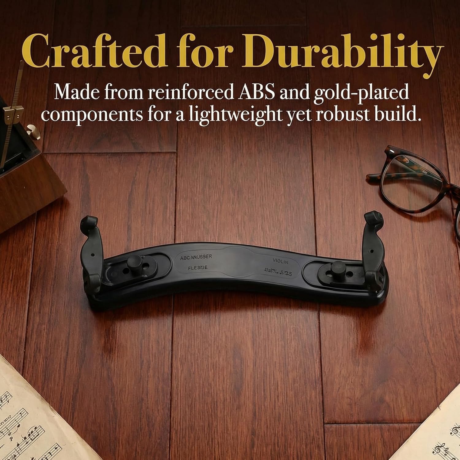 NANYI 1/2 Violin Shoulder Rest for Students, Collapsible Adjustable