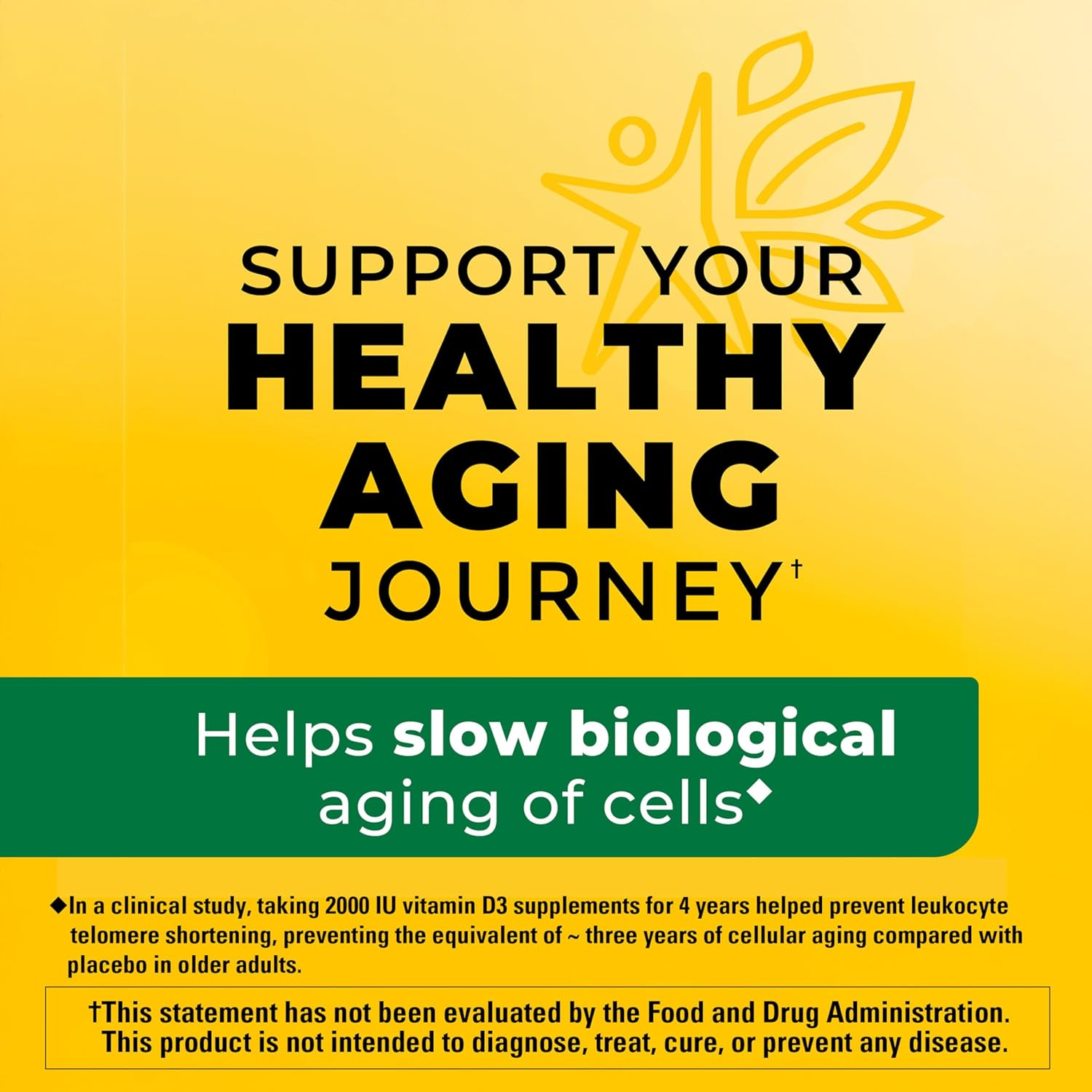 Nature Made Vitamin D3 2000 IU (50 mcg), 250 Vitamin D Softgels