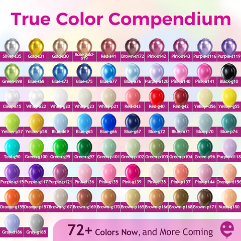 Bezente Assorted Latex Rainbow Balloons 100 Pack 12 inch