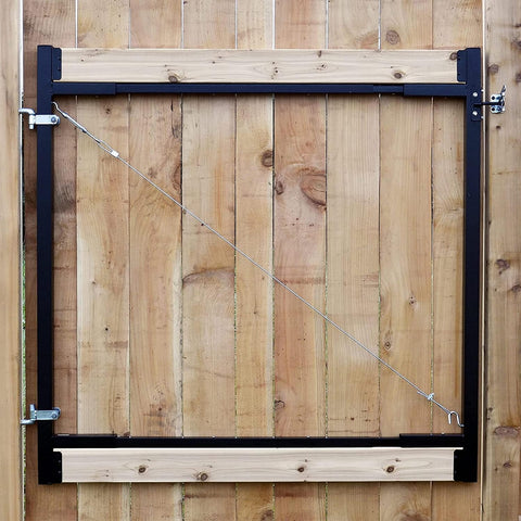 Adjust-A-Gate® AG72LTP-ZR0110 Medium - Wide Corrosion Resisting Steel Full-Frame Anti-Sag Fence Gate Kit – Fits Openings of 36" - 72"