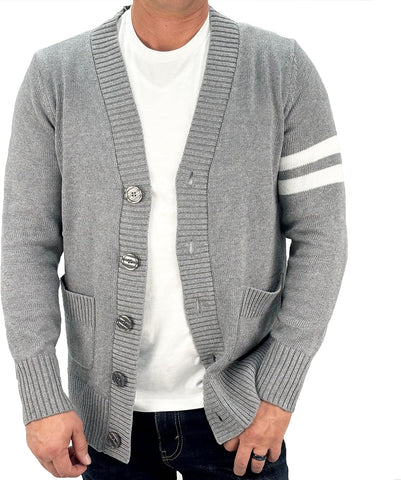 Hip Hop 50's Shop Mens 1950s Letterman Varsity Cardigan Sweater