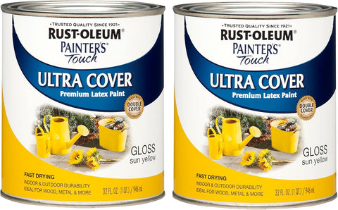 Rust-Oleum 1922730-6PK Painter's Touch Latex Paint, Half Pint, Gloss Navy Blue, 1.33 Fl Oz (Pack of 6)