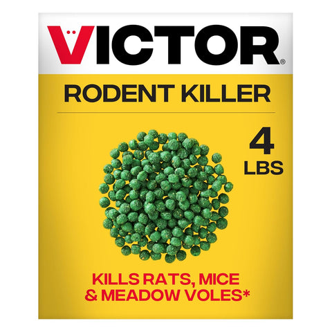 Victor Rodent Killer, 4 lb Fish-Flavored Bait Balls, Mouse Poisoning Bait