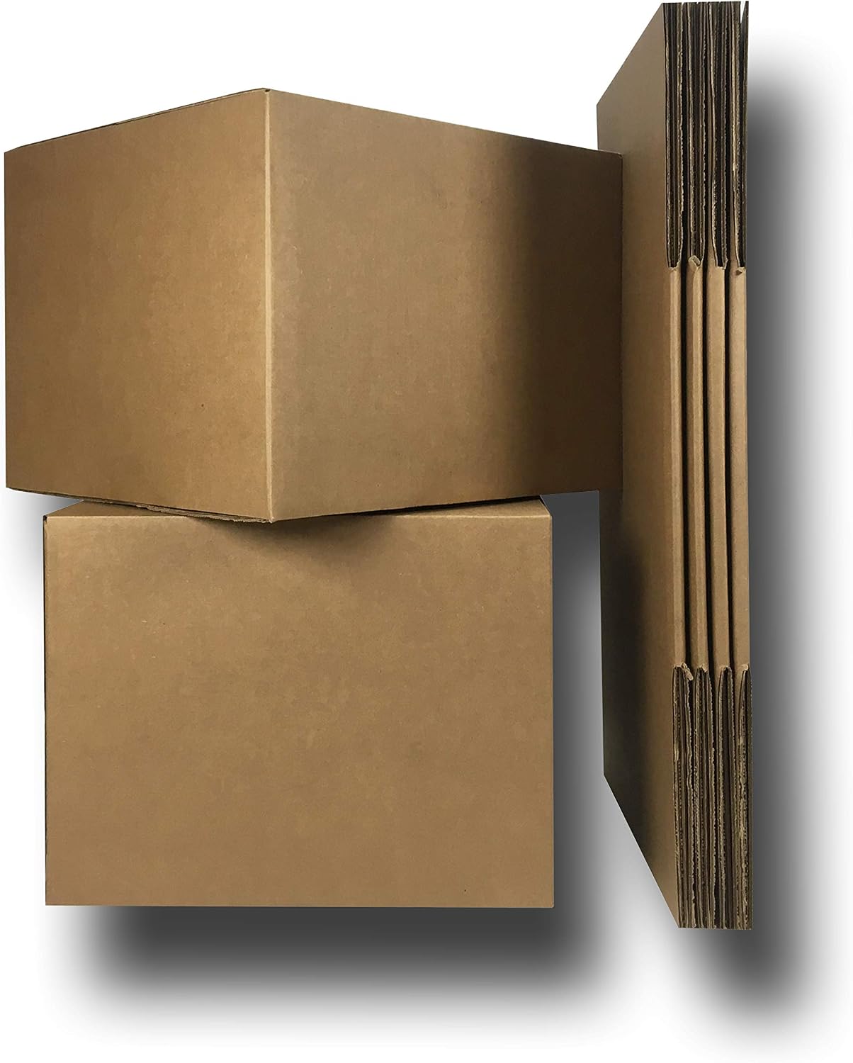 Amazon Basics Cardboard Moving Boxes for Packing and Shipping, Large Size, 20" x 20" x 15", Brown, 6-Pack