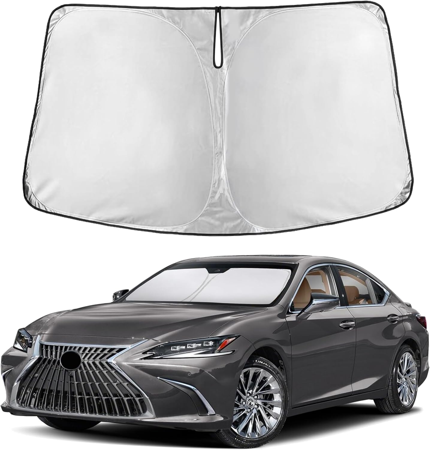 EcoNour Windshield Sunshade Compatible for Lexus ES 2019-2023 2024 2025