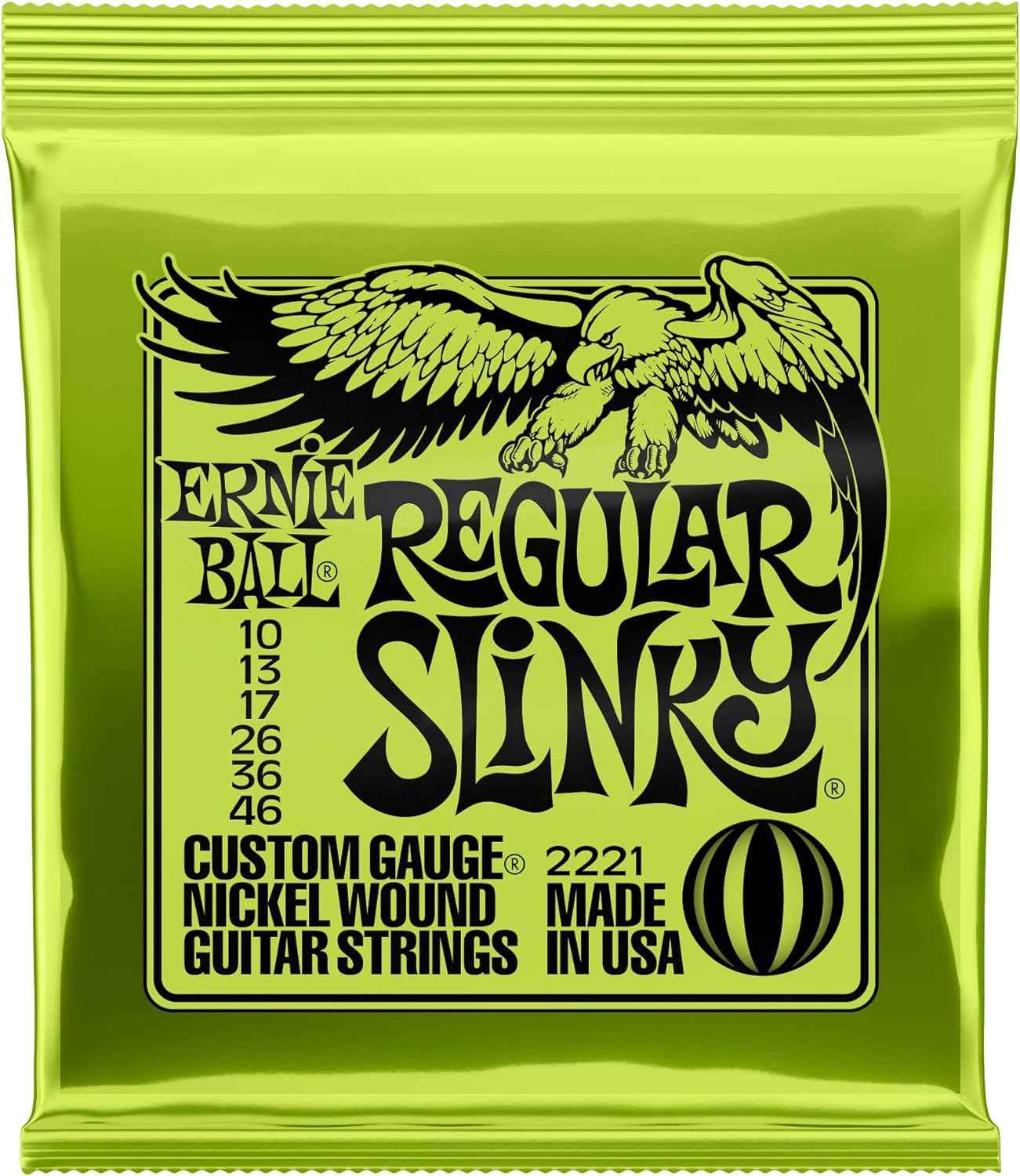 Ernie Ball Burly Slinky Nickel Wound Electric Guitar Strings 3-pack, 11-52 Gauge (P03226)