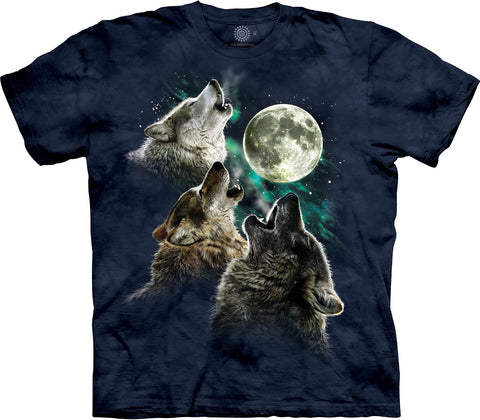 The Mountain Three Wolf Moon Short Sleeve Tee