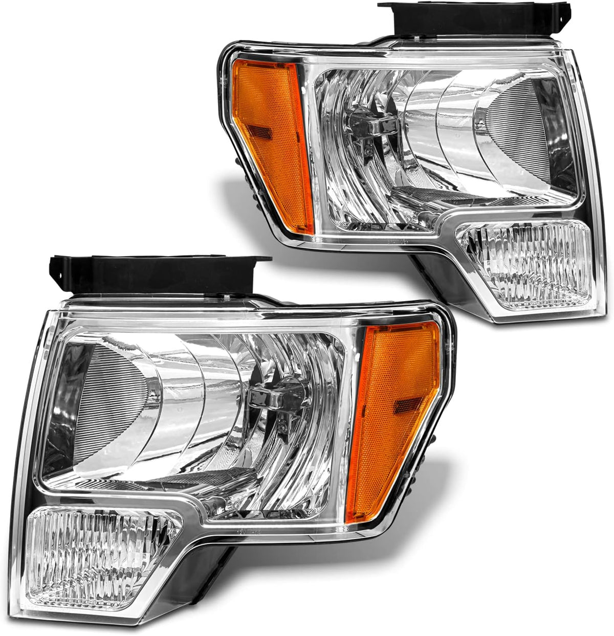 for 2009-2014 Ford F150 Halogen Headlight W/O Bulbs