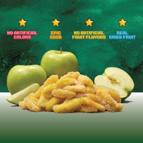 Final Boss Sour Fruit Candy, Green Apple, Level 4, 1 Pack