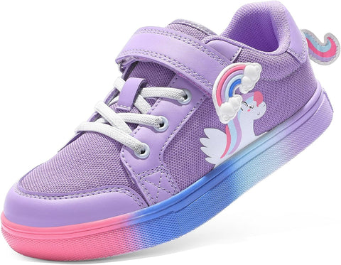 DREAM PAIRS Girls Shoes Toddler Sneakers Rainbow Storybook Casual School Walking Footwear for Toddler/Little Kids