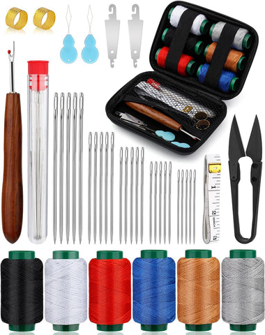 TLKKUE Sewing Kit for Adults, Steel Needles for Hand Sewing