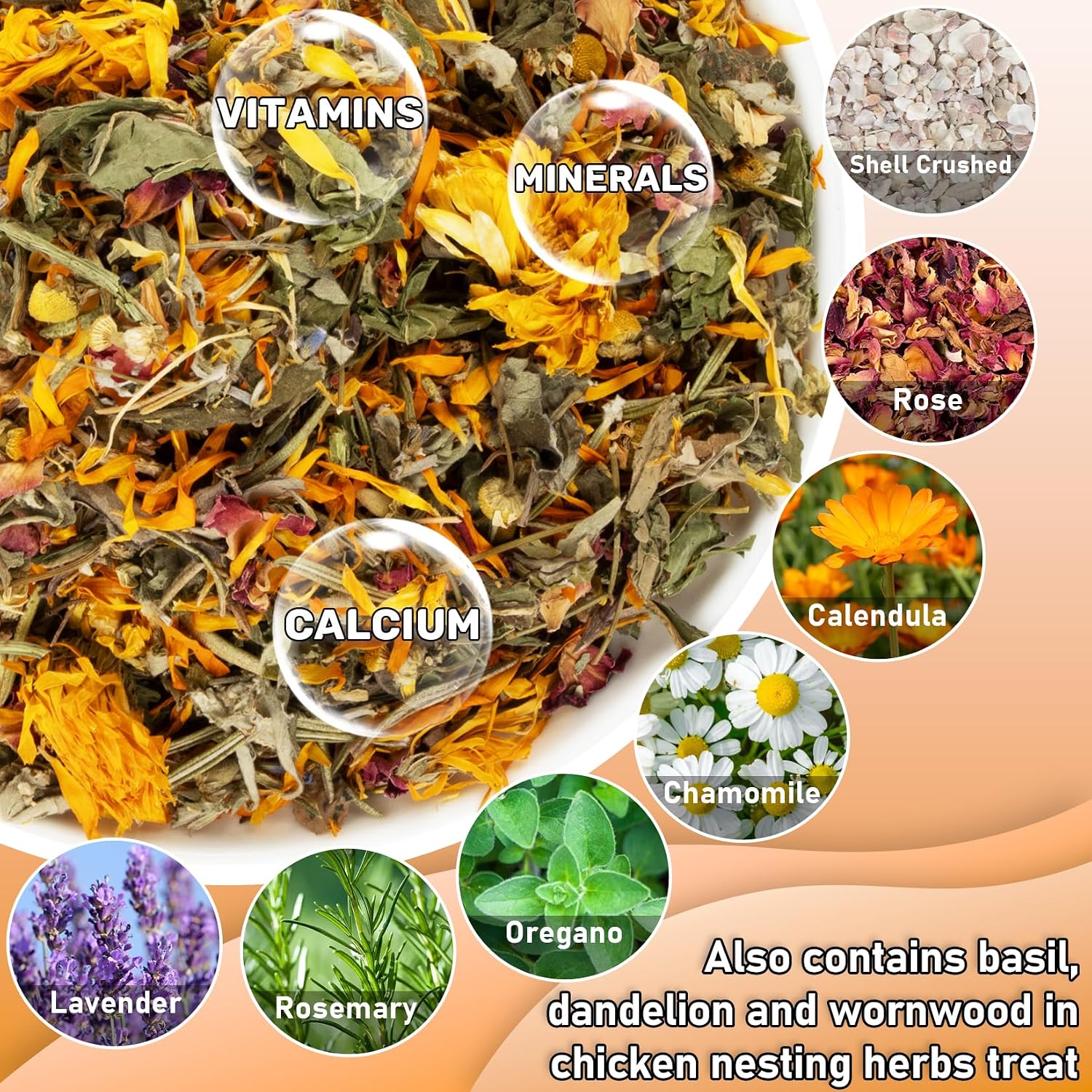 MAQIHAN 10oz Chicken Nesting Herbs - Dried Herbs Supplement for Laying Hens