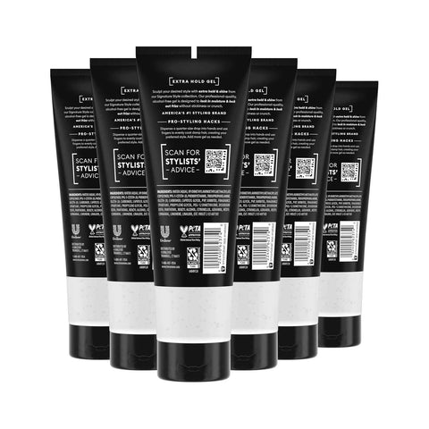 TRESemmé Hair Gel Extra Hold Alcohol-Free 24H Frizz Control 9 oz | For frizz-prone hair, Helps moisturize & add shine, Sculpting, Strong hold, Humidity protection