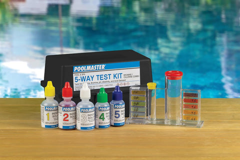 Poolmaster 5-Way Pool & Spa Water Test Kit with Liquid Reagents