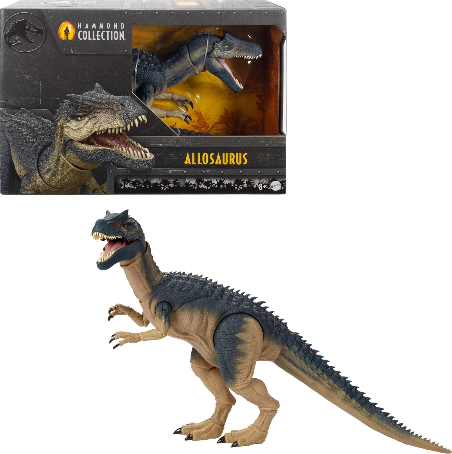 Mattel Jurassic World Hammond Collection Allosaurus Dinosaur Figure