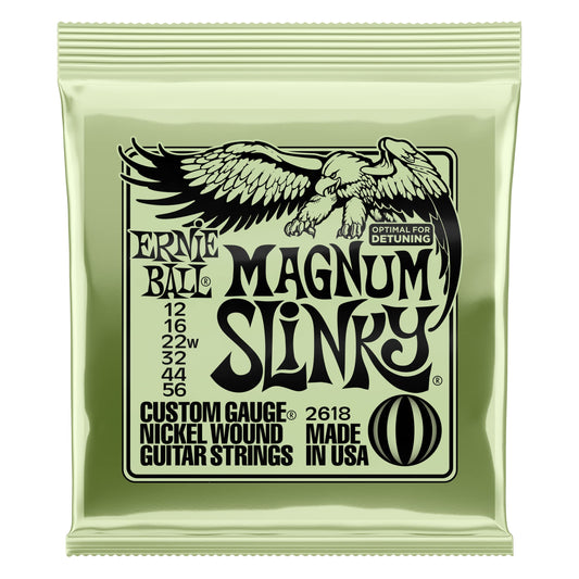 Ernie Ball Magnum Slinky Nickel Wound Electric Guitar Strings 12-56 Gauge