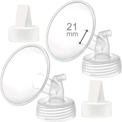 Maymom 21mm Flange and Duckbill Valve Compatible with Spectra S1 S2 9 Plus Replacment Pump Parts Not Original Spectra Flange Duckbill Valve