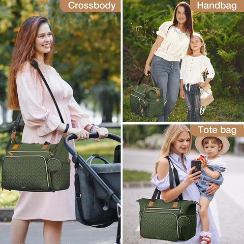 Diaper Bag Tote, Large Baby Hospital Bag for Labor Delivery Mom