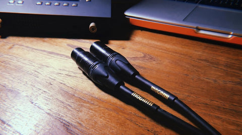 Mogami Gold Studio 02 XLR to XLR Quad Conductor Patch Cable 2 feet with Gold Contacts, XLRM-XLRF Connectors, Pro Audio Noise-Free