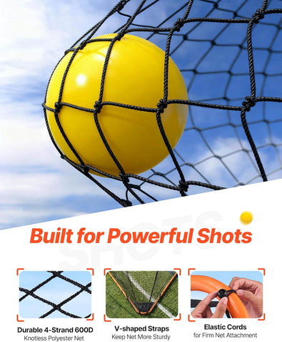 VEVOR Lacrosse Goal,Complete Portable Lacrosse Net Training Accessory Set