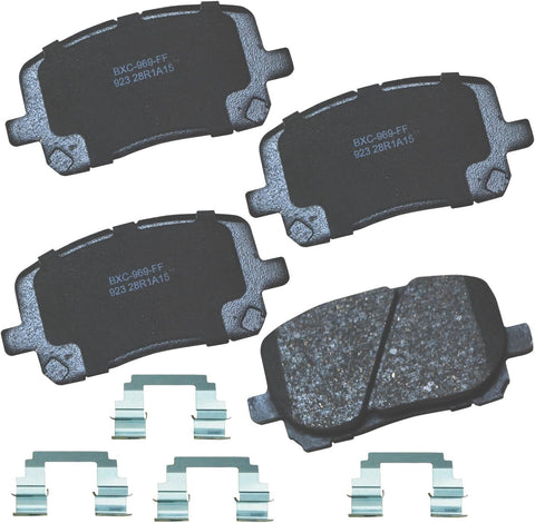 Bendix Premium SBC923 Ceramic Front Brake Pads for Pontiac Vibe 2008-2003, Toyota Corolla 2008-2003, Matrix 2008-2003