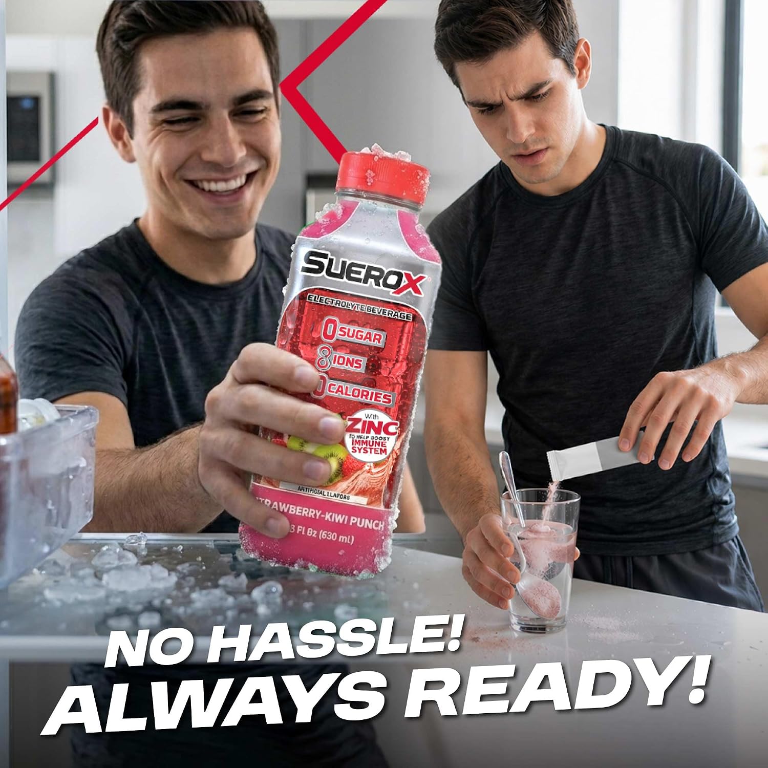 SueroX Sugar Free Electrolyte Drink, Variety Pack, 21.3 Fl Oz, 12 Count