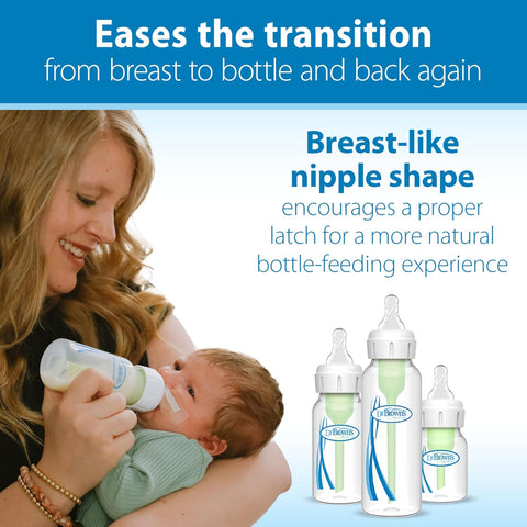 Dr. Brown's Narrow Anti-Colic Level T Baby Bottle Nipple, 0m+, 6-Pack
