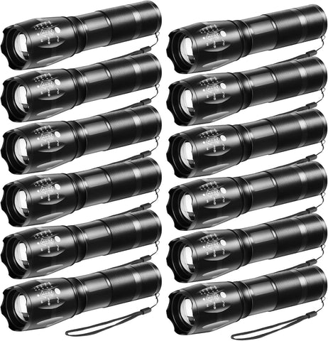 Staaricc 12P LED Small Flashlights High Lumens, Mini Flash Light for Home