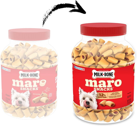 Milk-Bone MaroSnacks Small Dog Treats with Real Bone Marrow, 40 Oz.