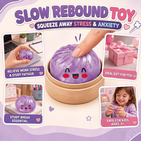Squishy Mystery Box,Glitter Squeeze Ball with Slow-Rising Bounce, Solid TPR Fidget Pal for Daily Calm, Quiet Travel Buddy for Work Study Home, Sweet Treat Gift(1PCS)