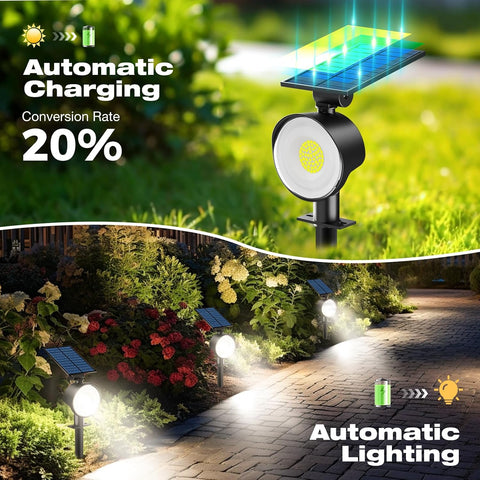 nipify Solar Spot Lights Outdoor Waterproof, Landscape Spotlights