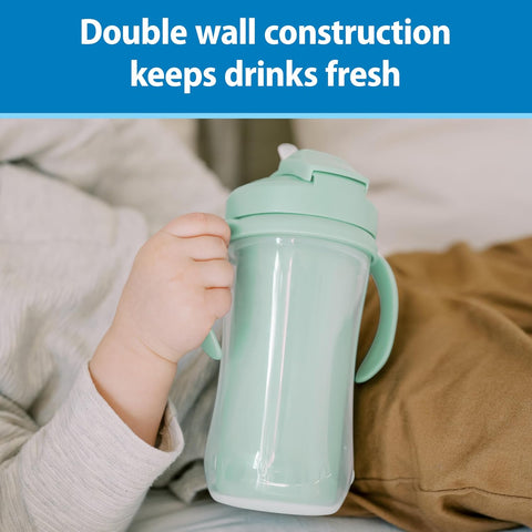 Dr. Brown's Milestones Insulated Sippy Cup, Green, 2-Pack